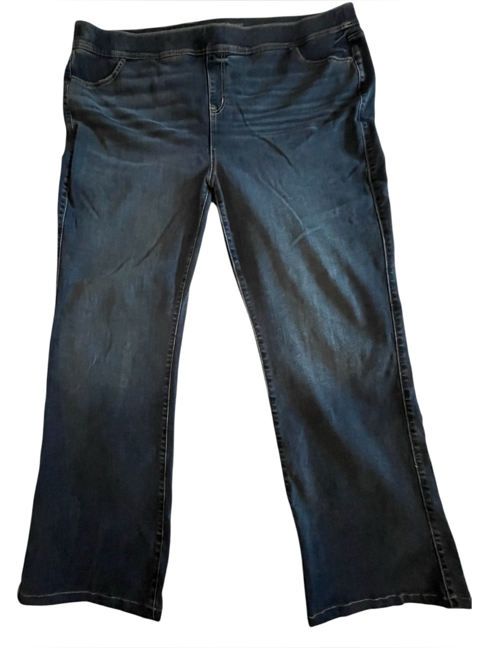 Women’s Torrid Dark Wash Stretch Wide Bootcut Jeans - Dark Blue Plus 4T, 4X Tall